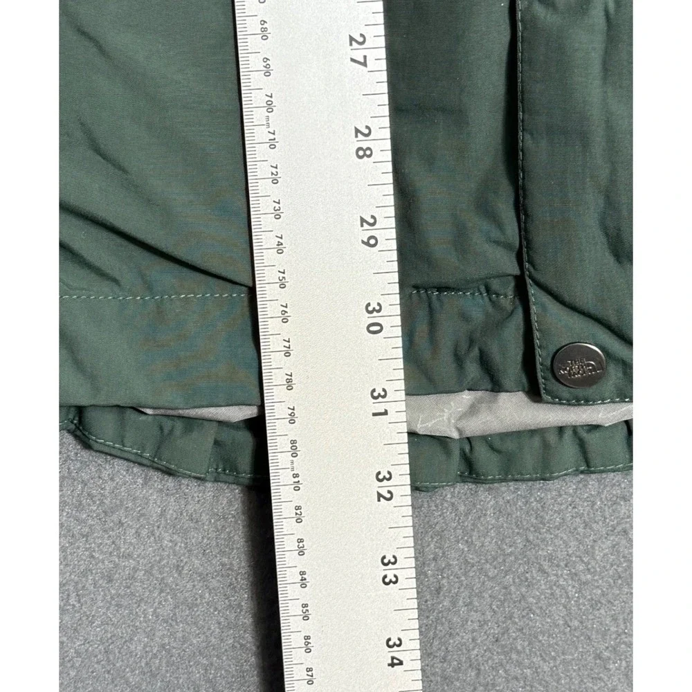 The North Face Mens HyVent Hooded Rain Jacket Green Medium Waterproof Shell In 1